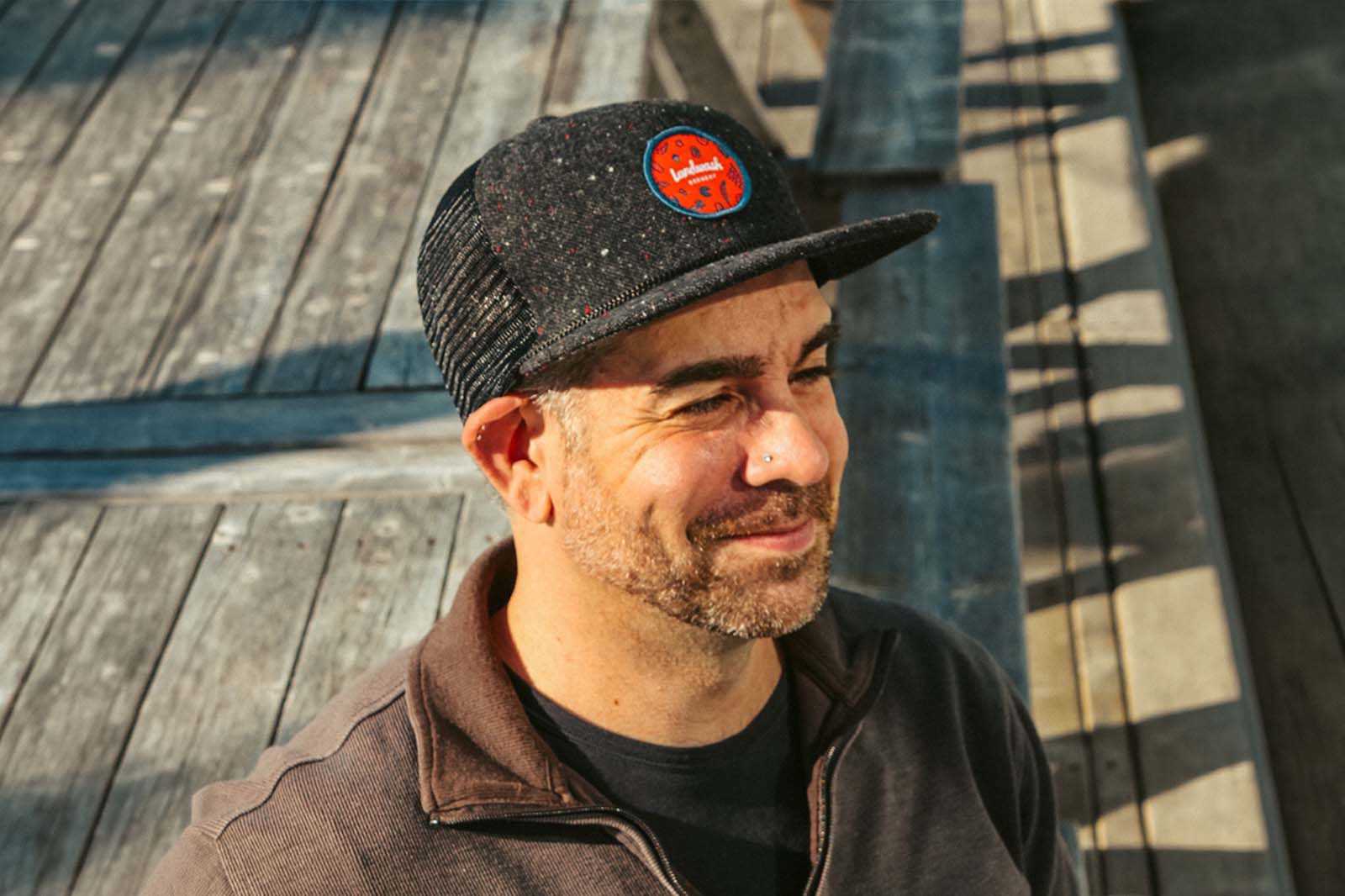 Landwash Brewery custom headwear